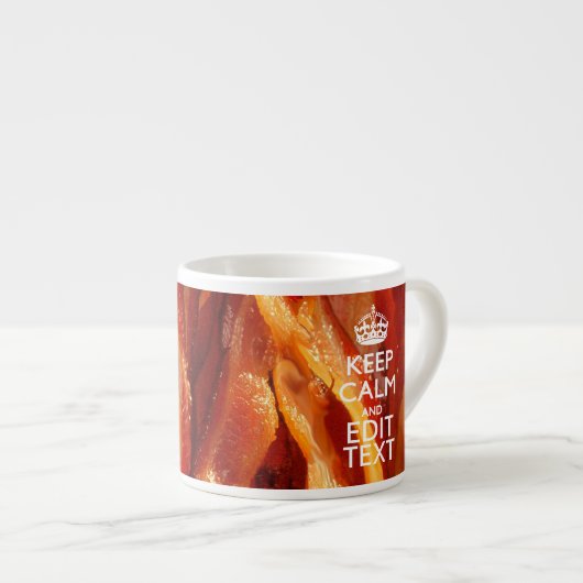 Kalm Jouw tekst houden op de grote bacterie Espresso Kop (Voorkant rechts)