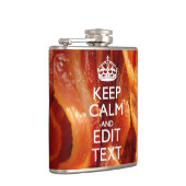 Kalm Jouw tekst houden op de grote bacterie Heupfles (Rechts)