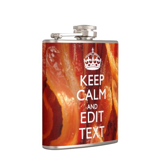 Kalm Jouw tekst houden op de grote bacterie Heupfles (Rechts)