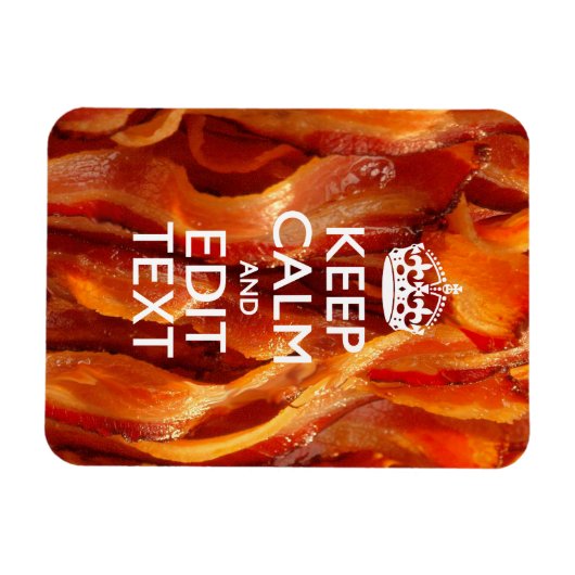 Kalm Jouw tekst houden op de grote bacterie Magneet (Horizontaal)