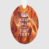 Kalm Jouw tekst houden op de grote bacterie Ornament (voorkant)