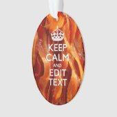 Kalm Jouw tekst houden op de grote bacterie Ornament (voorkant)