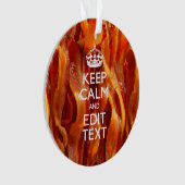 Kalm Jouw tekst houden op de grote bacterie Ornament (voorkant)