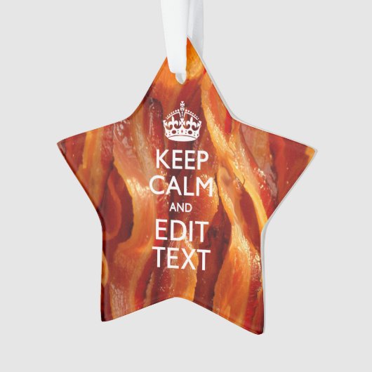 Kalm Jouw tekst houden op de grote bacterie Ornament (voorkant)