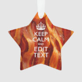 Kalm Jouw tekst houden op de grote bacterie Ornament (voorkant)