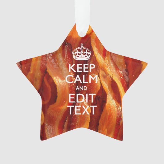 Kalm Jouw tekst houden op de grote bacterie Ornament (voorkant)