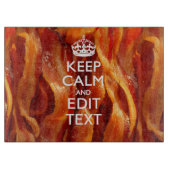 Kalm Jouw tekst houden op de grote bacterie Snijplank (Voorkant)