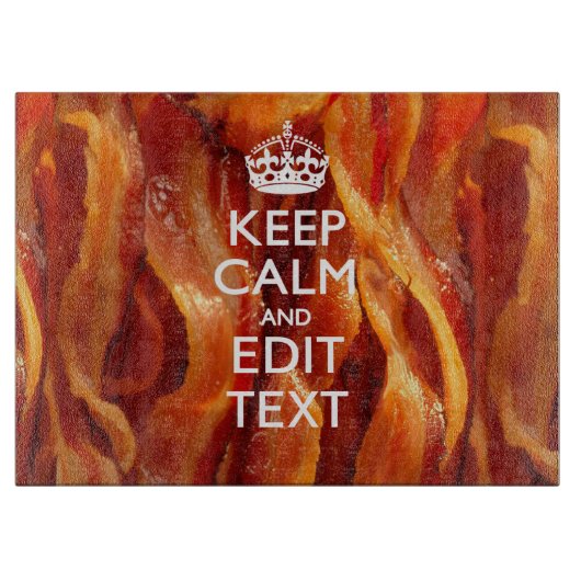 Kalm Jouw tekst houden op de grote bacterie Snijplank (Voorkant)