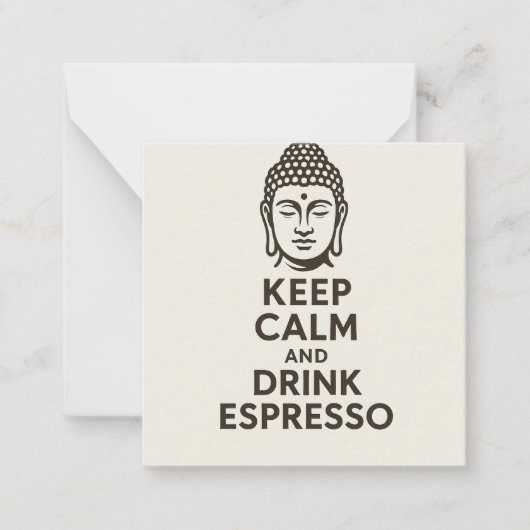 Kalm Kaart houden Notitiekaartje (Voorkant)