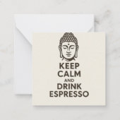 Kalm Kaart houden Notitiekaartje (Achterkant)