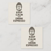 Kalm Kaart houden Notitiekaartje (Voorkant / Achterkant)