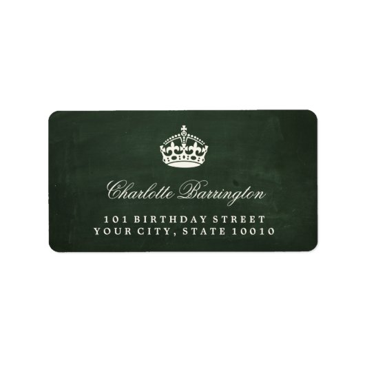 Kalm-kalkbordkalkbordkalk-verjaardagsfeestdagen-Ad Etiket (Voorkant)