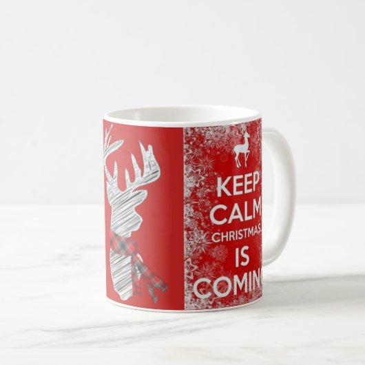 Kalm kerstfeestdagen mok houden (Voorkant rechts)