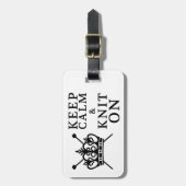 Kalm kiemen op ambachten / Logo Bagagelabel (Voorkant verticaal)