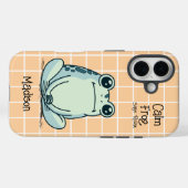 Kalm kikker zegt ontspan grappig op maat Case-Mate iPhone case (Achterkant (horizontaal))