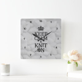 Kalm-kit bewaren op het decor van de Craft Room Vierkante Klok
