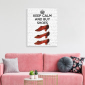 Kalm Koopschoenen houden Canvas Afdruk (Insitu (Woonkamer))