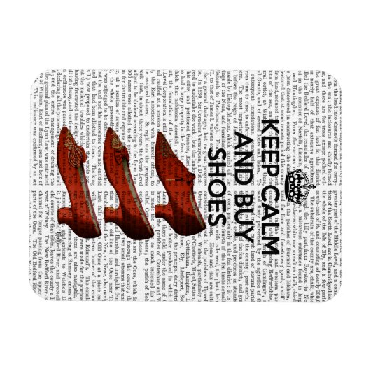 Kalm Koopschoenen houden Magneet (Horizontaal)