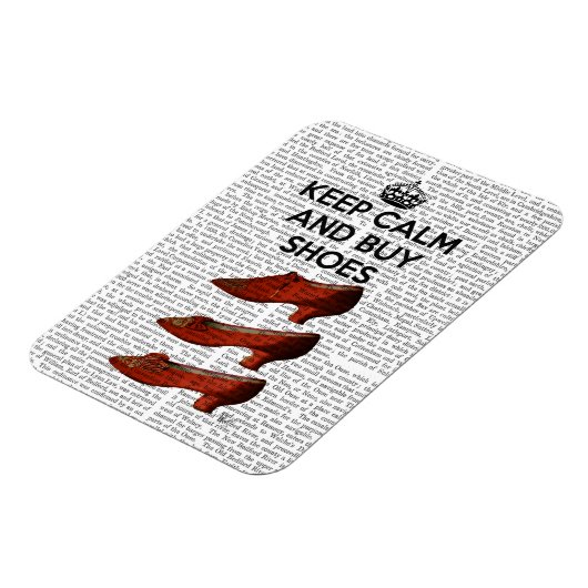 Kalm Koopschoenen houden Magneet (Linkerzijde)