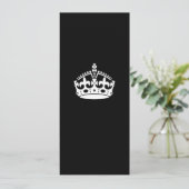 Kalm kroonplaat houden op Solid Black (Staand voorkant)