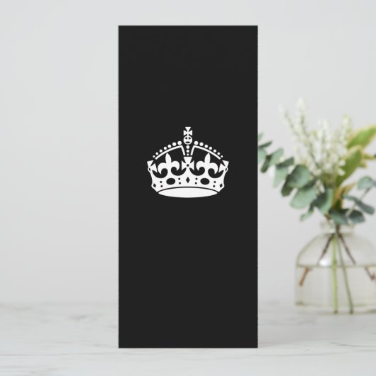 Kalm kroonplaat houden op Solid Black (Staand voorkant)