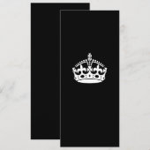 Kalm kroonplaat houden op Solid Black (Voorkant / Achterkant)