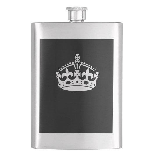 Kalm kroonplaat houden op Solid Black Flacon (Voorkant)
