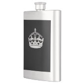 Kalm kroonplaat houden op Solid Black Flacon (Links)