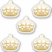 Kalm kroop houden in Faux Gold Sticker (Voorkant)