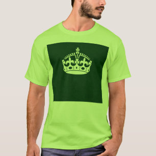 Kalm kuit houden op bosgroen decor t-shirt