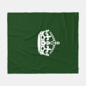 Kalm kuit houden op Forest Green Fleece Deken (Voorkant (Horizontaal))