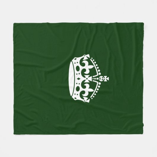 Kalm kuit houden op Forest Green Fleece Deken (Voorkant (Horizontaal))