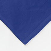 Kalm kuit houden op Navy Blue Fleece Deken (Hoek)