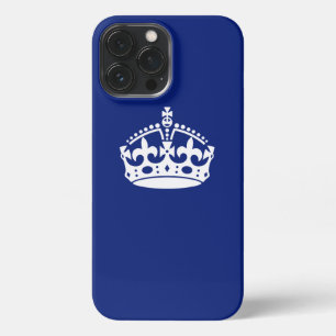Kalm kuit houden op Navy Blue iPhone 13 Pro Max Hoesje