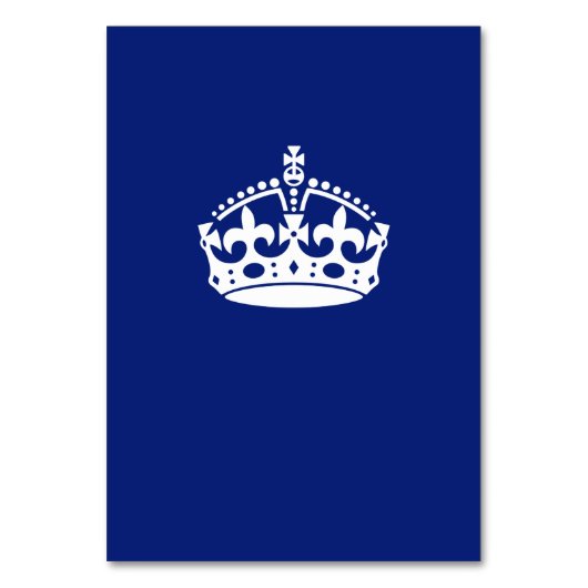Kalm kuit houden op Navy Blue Kaart (Voorkant)