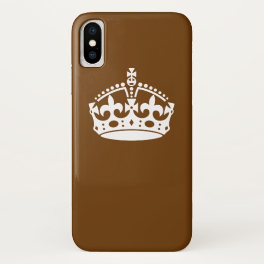 Kalm kuit op bruin decor Case-Mate iPhone case (Achterkant)