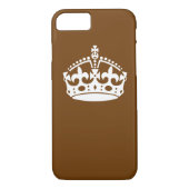 Kalm kuit op bruin decor Case-Mate iPhone case (Achterkant)