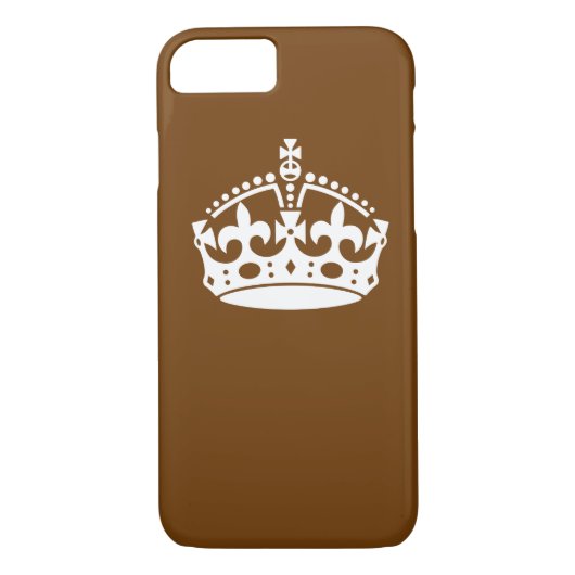 Kalm kuit op bruin decor Case-Mate iPhone case (Achterkant)