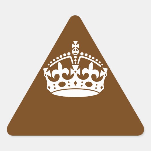 Kalm kuit op bruin decor sticker (Voorkant)