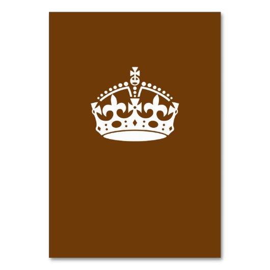 Kalm kuit op chocolade bruin houden kaart (Voorkant)