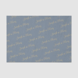 Kalm Kust Elegantie Leisteenblauw & Zachte Zand Tissuepapier