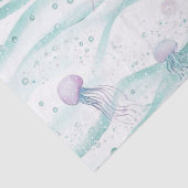 Kalm kwallen oceaanpatroon tissuepapier (Detail)