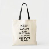 Kalm lesplan houden tote bag (Voorkant)