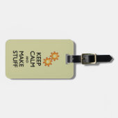 Kalm maken van spullen houden bagagelabel (Voorkant horizontaal)