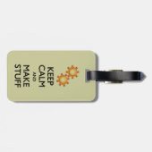 Kalm maken van spullen houden bagagelabel (Achterkant horizontaal)