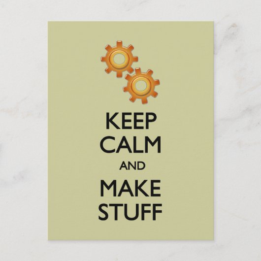 Kalm maken van spullen houden briefkaart (Voorkant)