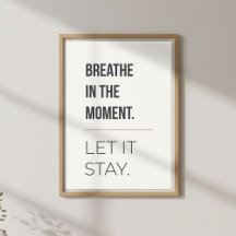Kalm meditatie decor, minimale mindfulness citaat