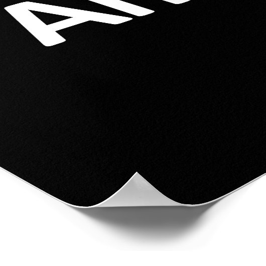 Kalm merk houden - en doorgaan poster (Hoek)