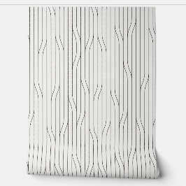 Kalm minimaal Abstracte lijnen grijs Behang