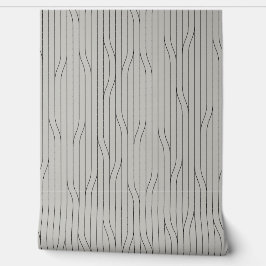 Kalm minimaal Abstracte lijnen grijs Behang